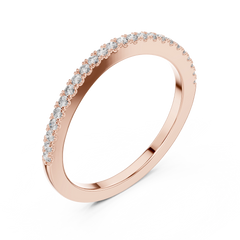 Delicate Round Micro-Pave Diamond Band