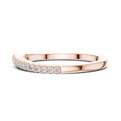 Delicate Round Micro-Pave Diamond Band