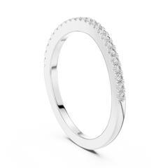 Delicate Round Micro-Pave Diamond Band