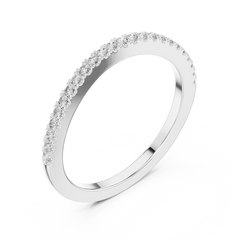 Delicate Round Micro-Pave Diamond Band