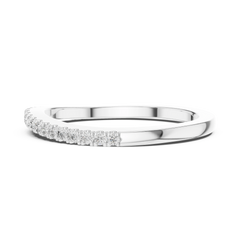 Delicate Round Micro-Pave Diamond Band