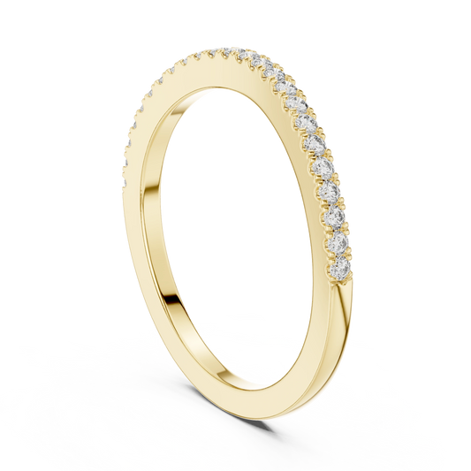 Delicate Round Micro-Pave Diamond Band