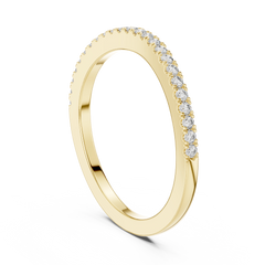 Delicate Round Micro-Pave Diamond Band
