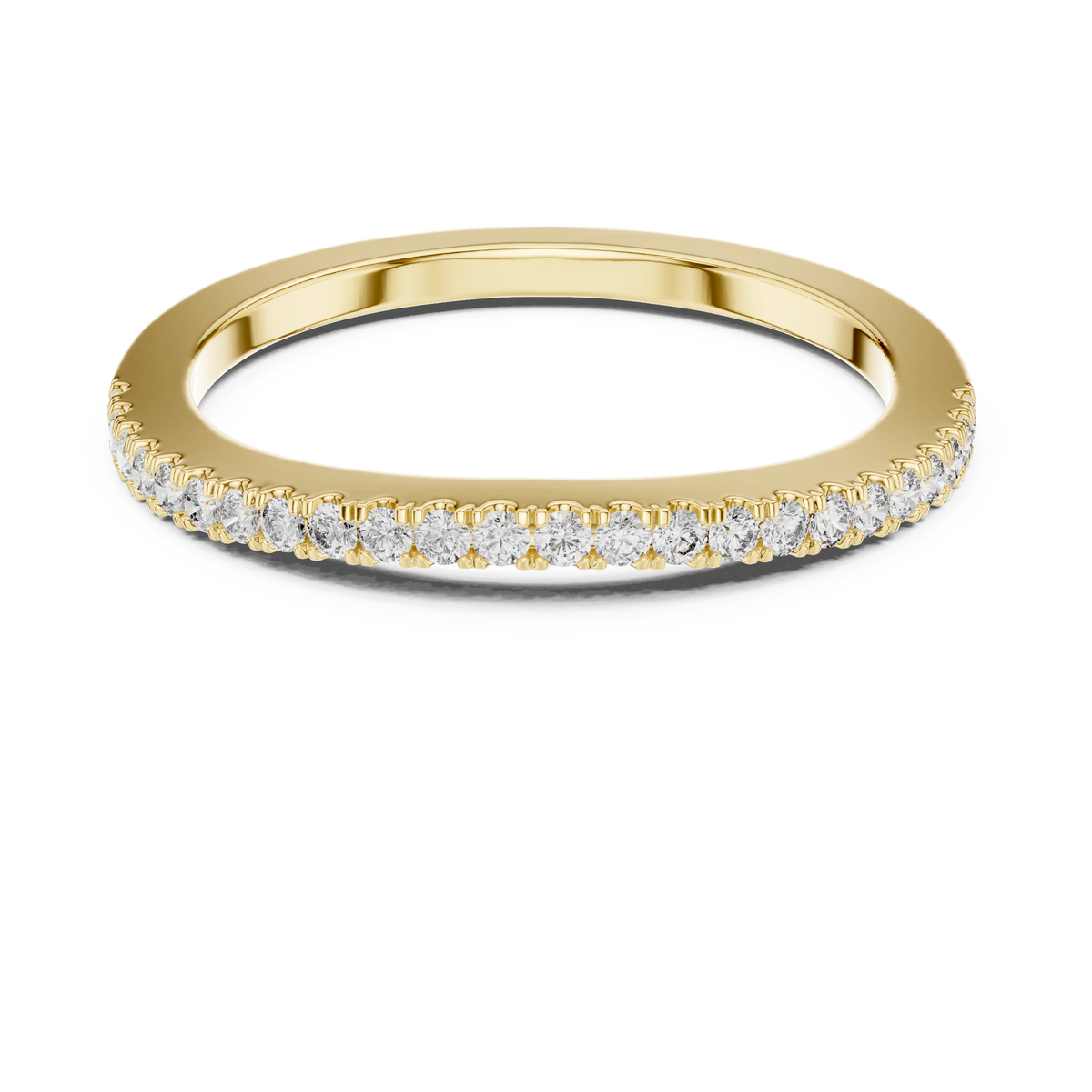Delicate Round Micro-Pave Diamond Band