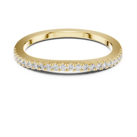 Delicate Round Micro-Pave Diamond Band