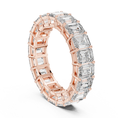 Grand Emerald Cut Eternity Diamond Band