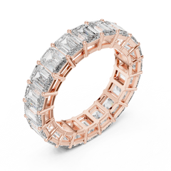 Grand Emerald Cut Eternity Diamond Band