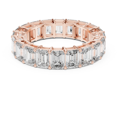 Grand Emerald Cut Eternity Diamond Band