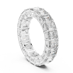 Grand Emerald Cut Eternity Diamond Band