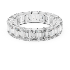 Grand Emerald Cut Eternity Diamond Band