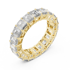 Grand Emerald Cut Eternity Diamond Band