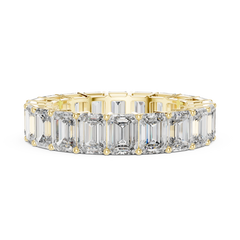 Grand Emerald Cut Eternity Diamond Band