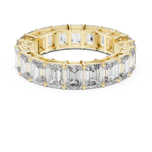 Grand Emerald Cut Eternity Diamond Band