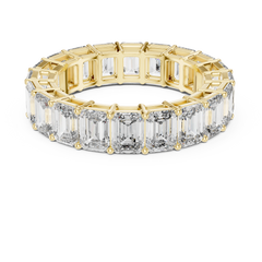 Grand Emerald Cut Eternity Diamond Band