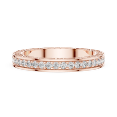 Heirloom Round Filigree Diamond Band