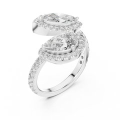 Marquise & Pear Bypass Ring