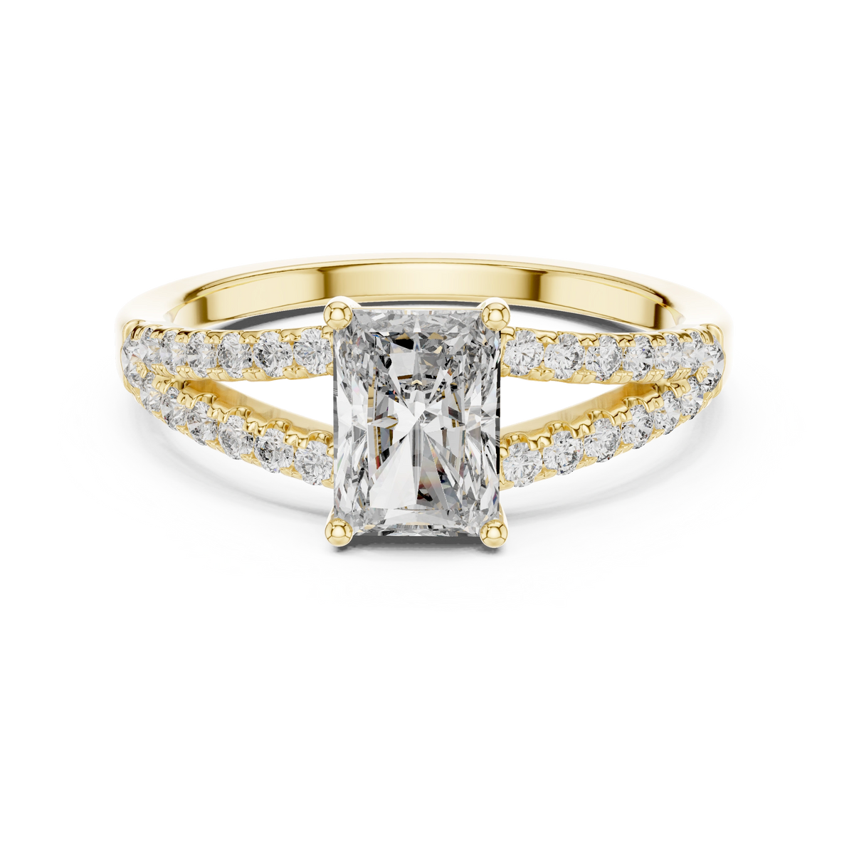 Radiant Split-Shank Ring