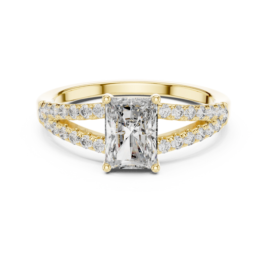 Radiant Split-Shank Ring