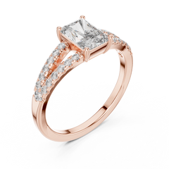 Radiant Split-Shank Ring