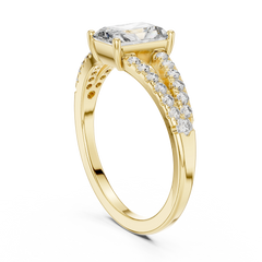 Radiant Split-Shank Ring
