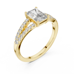 Radiant Split-Shank Ring
