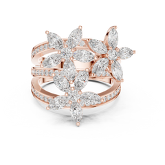 Marquise Flora Ring