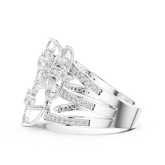 Marquise Flora Ring