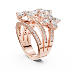 Marquise Flora Ring