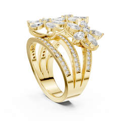 Marquise Flora Ring
