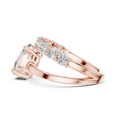 Oval Eternity Bypass Ring