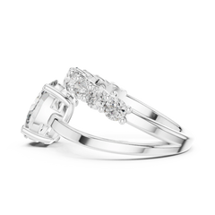 Oval Eternity Bypass Ring