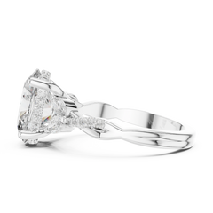 Oval Trio Accent Ring