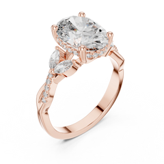 Oval Trio Accent Ring