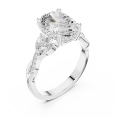 Oval Trio Accent Ring
