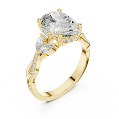Oval Trio Accent Ring