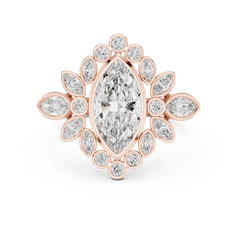 Marquise Sunburst Ring