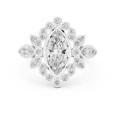 Marquise Sunburst Ring