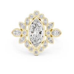 Marquise Sunburst Ring