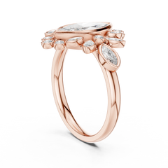 Marquise Sunburst Ring