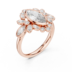 Marquise Sunburst Ring