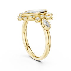 Marquise Sunburst Ring