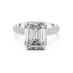 Emerald Pavé Statement Ring
