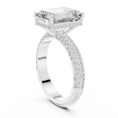 Emerald Pavé Statement Ring