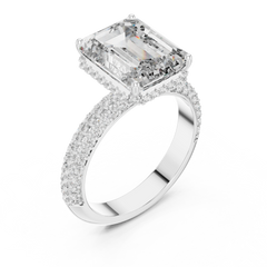 Emerald Pavé Statement Ring