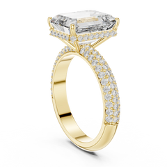Emerald Pavé Statement Ring