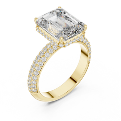 Emerald Pavé Statement Ring