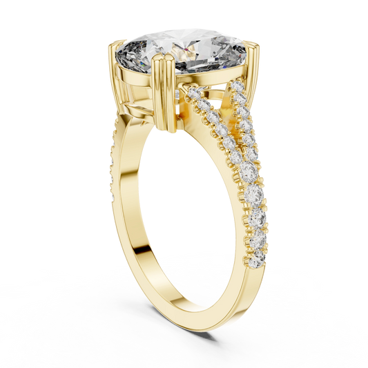 Cushion Split-Shank Ring