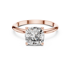 Cushion Solitaire Ring