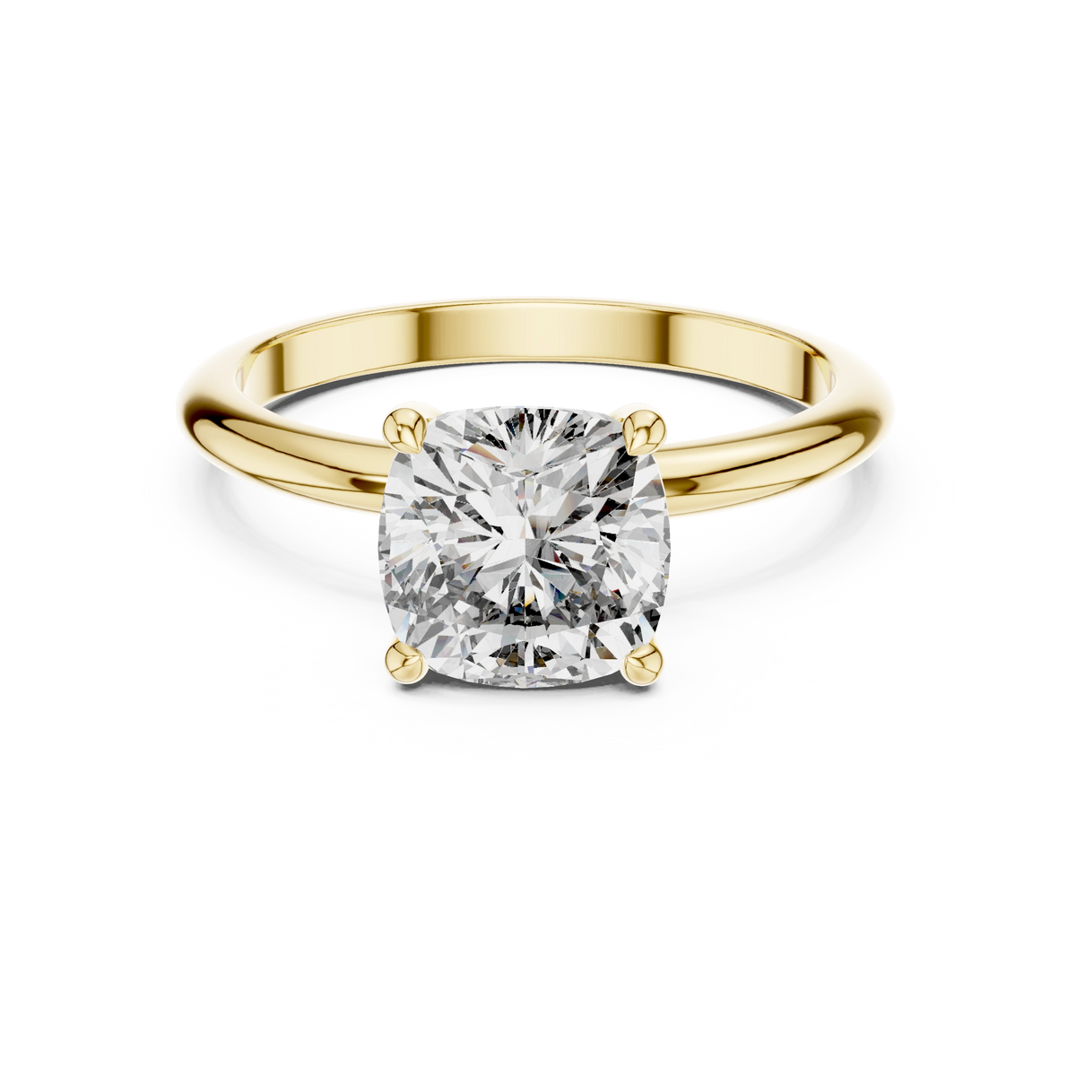 Cushion Solitaire Ring