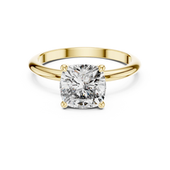 Cushion Solitaire Ring